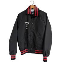 Holloway VTG Stroehmann’s Bakery Staff Bomber Jacket Black Nylon 1970s Sz M - $94.05
