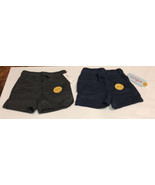 Cat &amp; Jack Easy On &amp; Off Navy &amp; Charcoal Set Of 2 Size 12M Shorts  - £4.32 GBP