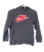 Nike Men Hoodie Sweatshirt Black Pullover Kangaroo Pocket Long Sleeve Bi... - €21,05 EUR