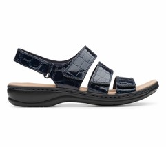 Clarks Collection Patent Croco Sandals - Leisa Melinda - £34.80 GBP+