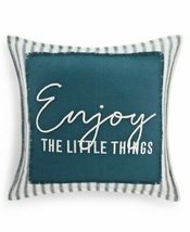 Lacourte Enjoy the Little Things Pillow – 20X20 Teal - $36.00