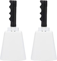 Blue Panda Cowbell with Handle, White Noise Maker (4.3 x 9.5 in, 2 Bells) - £29.87 GBP