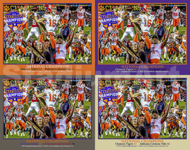 Clemson Tigers National Champions NCAA College Football Art Dabo Swinney CHOICES - £19.92 GBP+