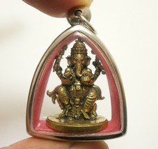 Lord Ganesha Blessing Great Wishes Pendant God Of Success Ganapati Ganesh Locket - £35.65 GBP
