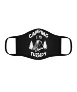 Personalized Polyester Face Mask-Black Camping Therapy Design - £13.76 GBP