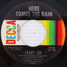 Leapy Lee – Here Comes The Rain/Send My Love - 1969 45 rpm Single Record... - £2.06 GBP