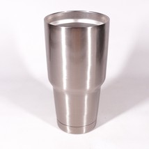 Silver Stainless Steel Tumbler Coffee Travel Mug Cup No Lid - £7.09 GBP