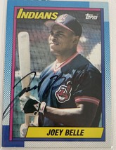 Joey (Albert) Belle Signed Autographed 1990 Topps Baseball Card - Cleveland Indi - £31.96 GBP