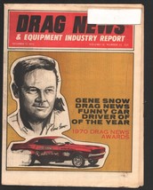 Drag News 12/12/1970-Gene Snow cover-1970 Drag News Awards-OCIR Finale of 197... - £35.47 GBP