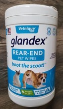Glandex Rear End Anal Gland Hygienic Wipe​s DOGS &amp; CATS 75 CT - £6.19 GBP