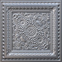 Dundee Deco Rustic Floral Silver Glue Up or Lay in, PVC 3D Decorative Ceiling Pa - £15.62 GBP+