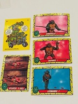 Teenage Mutant Ninja Turtles Trading Cards Lot sticker Mirage Topps TMNT vtg N10 - £15.49 GBP