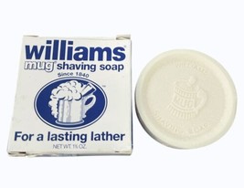 Williams Mug Shaving Soap 1.75 Oz 50g Bar Discontinued NIB New Old Stock - $29.69