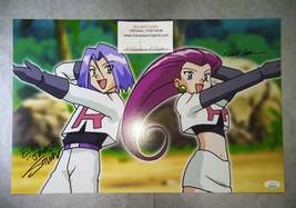 Rachael Lillis &amp; Eric Stuart Hand Signed Autograph 11x17 Photo JSA COA Pokemon - $450.00