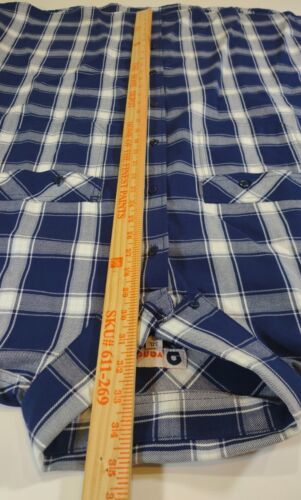 VANDISI FR Shirt Flame Resistant Shirt Blue Plaid Flannel 3XL CAT2-2112 Men's  Item image 11