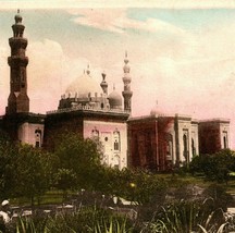 Vtg Cartolina 1910s Cairo Egitto Il Moschea Di Sultan Hassan Unp Non Usato - £8.99 GBP
