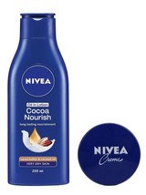 Nivea Cocoa Nourish Lotion, 200ml with Free Nivea Crème, 60ml (pack of 2) - £19.10 GBP