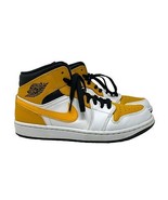 Nike Air Jordan 1 Mid 9 mens university gold lace up athletic shoes 5547... - £49.70 GBP