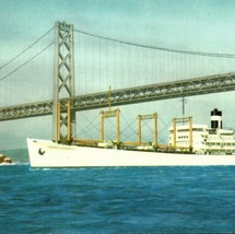 SS America Steamer Ship Transport 18 Knot White Cargoliner Chrome Postcard - £15.88 GBP