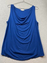 Zenknits Sleeveless Blouse Womens S Summer Causal Lightweight Cobalt Blue - £20.75 GBP