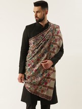 Men&#39;s Kashmiri Pashmina Shawl - Luxurious Handwoven Wrap for Elegance and Warmth - £144.11 GBP