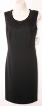 Charter Club Womens Sheath Dress size 10 Lined Black Cocktail Macys New $99 - £45.54 GBP