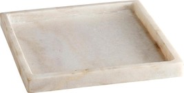 Tray CYAN DESIGN BIANCASTRA White Marble - $227.00