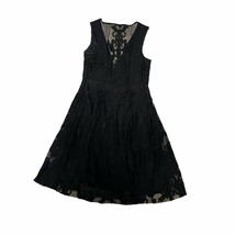Wishlist Little Black Dress Lace Size Small Lined Sleeveless - £9.84 GBP