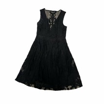 Wishlist Little Black Dress Lace Size Small Lined Sleeveless - £9.73 GBP