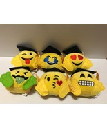 Lot of 6 pieces Emoji Graduation Plush 6&quot; inch HOT ITEM !!! - $31.12 CAD