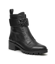 Karl Lagerfeld Paris Women&#39;s Pippa Mesh Combat, Lace-up Boots Shoes Blac... - £122.08 GBP