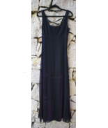 All That Jazz Long Maxi Dress Small Vintage Lurex Glitter Party Boho Formal - £52.43 GBP