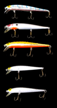 Rapala Thunderstick Fishing Lures Lot Of 5 Jerkbait  Metallic Colors New - $18.00