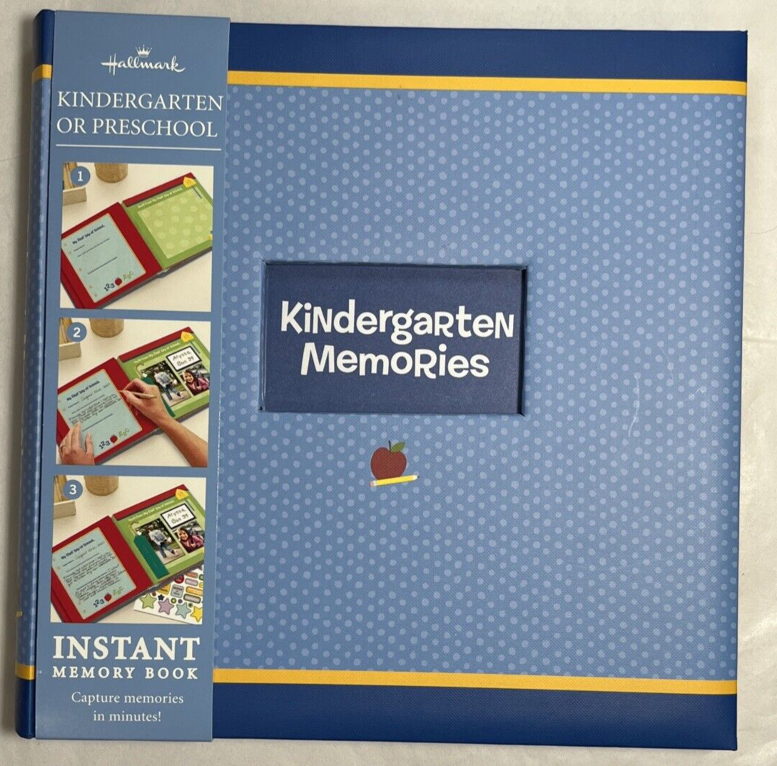 Hallmark School Kindergarten Memories Instant Album 9.5"x9.5" Scrapbook Stickers - $15.25