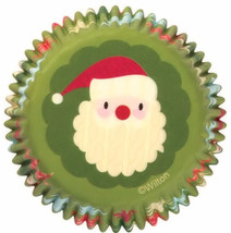 Santa Christmas Holiday Cupcake Baking Cups 75 ct from Wilton 0303 - $15.99