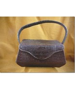 EL200-15) Genuine vintage Lizard skin Leather box with handle Handbag Hi... - $141.92 CAD
