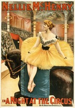 Decorative Poster.Home Room interior wall design.Nelly McHenry Circus show.7917 - £12.68 GBP+
