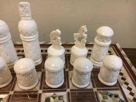 Handmade Chess Pieces Real Carving Camel Bones - $215.00