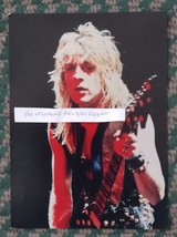 RANDY RHOADS VINTAGE 1980&#39;S 8 X 11 INCHES CLOSE UP GLOSSY COLOR PHOTO ON... - $7.69