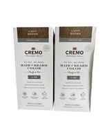 (2) Cremo No Mix No Mess Hair &amp; Beard Color 2.7Oz Light Brown #06 *DAMAG... - $1,485.23 MXN