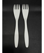 Vintage Hutzler Melamine Salad Forks White 12&quot; Item No 530 Made in Thailand - €17,69 EUR