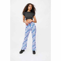 New Urban Outfitters Hosbjerg Adele Printed Flare Pant $208 LARGE  Purpl... - £56.65 GBP