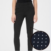 GAP Black Dress Pants Women’s 16R White Polka Dot Skinny Ankle   Slacks Formal  - £35.61 GBP