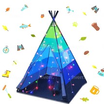 Teepee Kids Play Tent Bonus Star Lights &amp; Carrying Case For Girls &amp; Boys, Indoor - £37.75 GBP