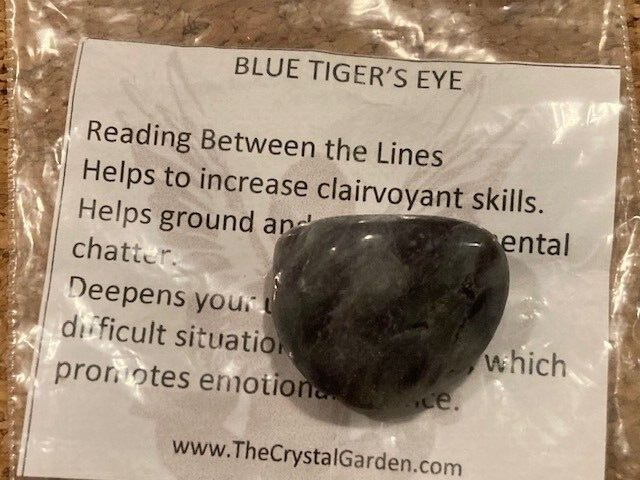 Blue Tiger&#39;s Eye 1&quot;  Tumbled. Beautiful healing stones. - $5.81