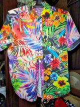 Robert Graham Bleak Horizon Tropical Black Panther Short Sleeve Size Medium image 4