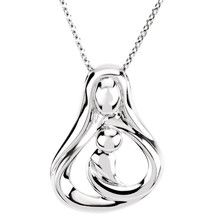 Sterling Silver Embraced by the Heart™ Mother Necklace - £71.30 GBP+