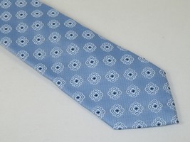 Men's Tommy Hilfiger Tie Classic Woven Silky Feel #Tommy-1 Blue White image 5
