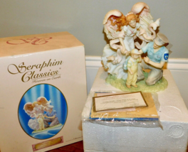 Seraphim Classics Caring Touch Angel with Policeman 2000 Box+COA+Tag 81776 - £11.72 GBP