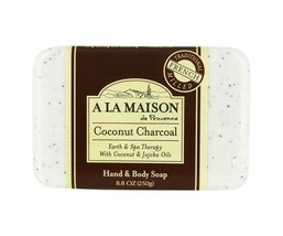 A La Maison Bar Soap - Coconut Charcoal - 8.8 oz - £8.71 GBP